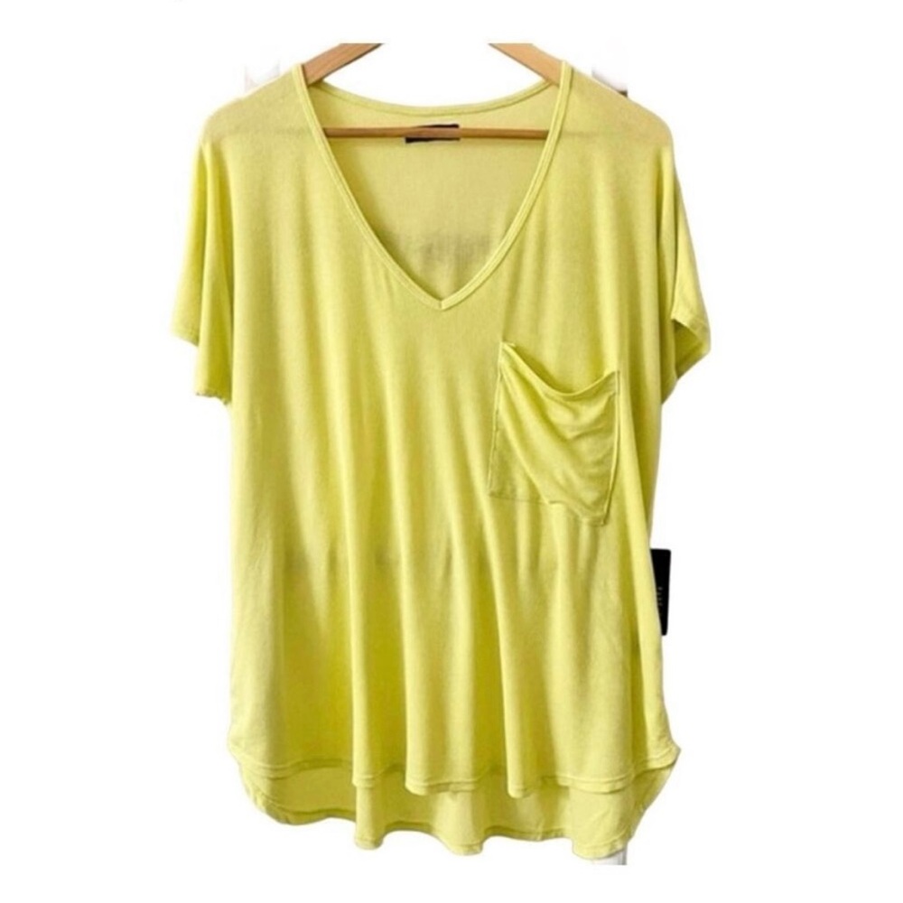 NWT Michael Lauren REVOLVE Kareem ribbed draped V-neck oversized Brand New